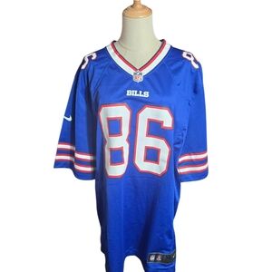 Nike NFL Buffalo Bills Royal Blue Jersey with Red and White